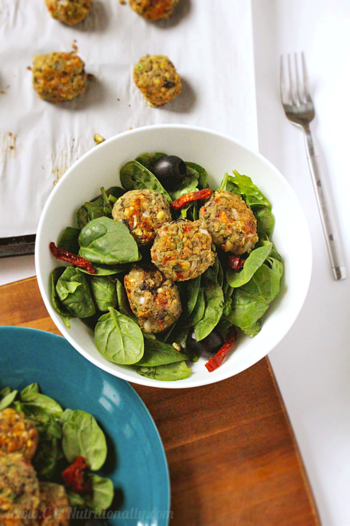 Mediterranean Mung Bean & Olive &ldquo;Meatballs&rdquo; Vegetarian Keto Recipe