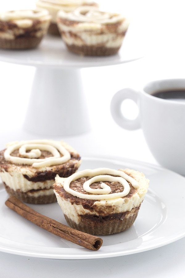 Mini Cinnamon Roll Cheesecakes - Keto Dessert Recipe