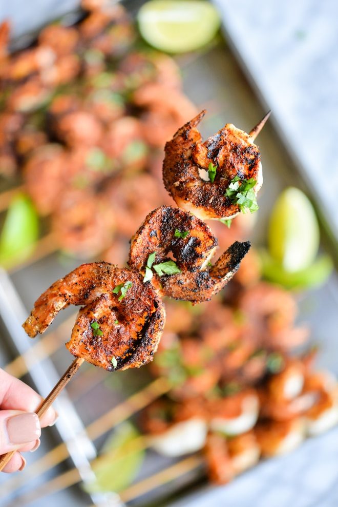 Blackened Shrimp Skewers - Keto Recipe