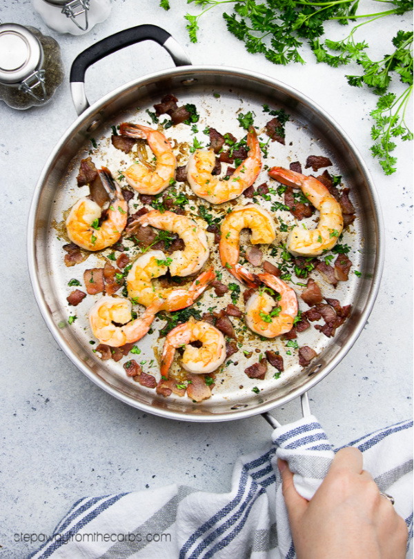 Buttery Shrimp with Bacon Keto Recipe